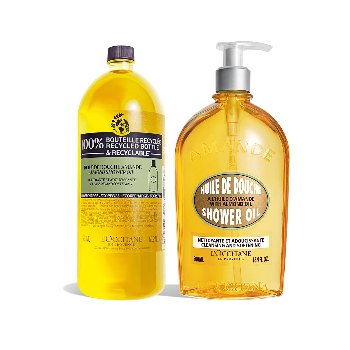 Almond Shower Oil Refill Duo